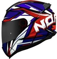 Capacete Norisk Razor Sharp Azul e Vermelho Brilhante: Estilo e Segurança para Sua Pilotagem - imagem 5
