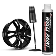 SMAPHY Tinta Para Retoque De Aro Preto Brilhante, Caneta Para Pintura De Rodas De Metal, Tinta Preta Universal Para Aros, Ideal Para Arranhões Em Rodas E Arranhões Em Meio-Fio, Secagem Rápida E Ade - imagem 2
