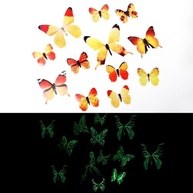 Adesivos de Parede Borboleta Luminosa 3D - Decoração Brilhante para Quarto e Sala - imagem 4