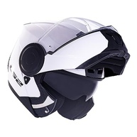 Capacete Robocop LS2 Scope Monocolor Branco Brilhante: Segurança e Estilo Articulado - imagem 5