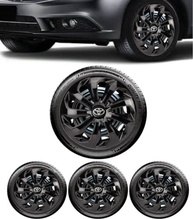 Jogo 4 Calotas Esportivas Velox Aro 14 Preto Brilhante - TOYO para Etios, Yaris e Corolla - imagem 2