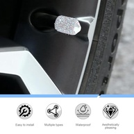 4x Tampas de Válvula de Pneu Brilhantes com Strass Cristal - Elegância e Proteção para Seu Carro - imagem 4