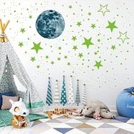 Adesivos de Parede Estrelas Brilhantes no Escuro TOYANDONA - Decore o Quarto das Crianças com um Céu Estrelado - imagem 4