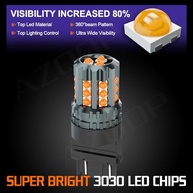 Lâmpadas LED Amarelas 3157 para Ford F150/F250/F350 Super Duty (1999-2014) - 300% Mais Brilho 3000K Âmbar - imagem 3