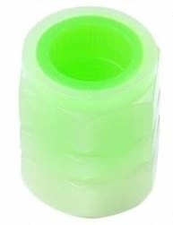 Tampas de Válvula Luminosas Fluorescentes para Pneus - Brilho Noturno para Moto, Carro e Bicicleta (Kit 12) - imagem 2
