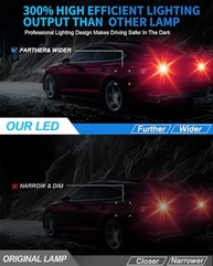 Lâmpada LED 1157 Vermelha Super Brilho - Segurança e Visibilidade para seu Veículo (Pacote com 4) - imagem 3
