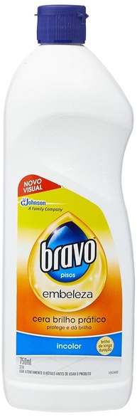 Bravo Cera Brilho Prático Incolor 750ml - Fórmula com Cera de Carnaúba para Brilho Duradouro - imagem 1