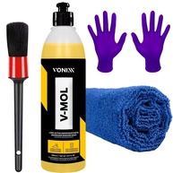 Kit Completo Lavagem Automotiva V-Mol Vonixx: Brilho Impecável com Pincel, Toalha e Luva Nitrílica - imagem 1
