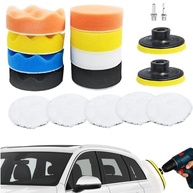 Almofadas de Polimento com Adaptador de Broca - Conjunto Profissional para Limpeza e Brilho do Carro - imagem 2