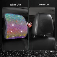 Capas de Encosto de Cabeça MINGZAIQIPEI: Brilho de Strass e Proteção Universal para seu Carro - imagem 4