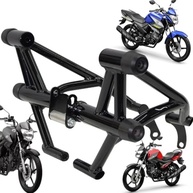 Protetor Stunt Race para Yamaha Fazer 150, Factor 150 e 125 - Slider de Motor e Carenagem (Preto Brilho) - imagem 2