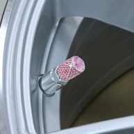 Pacote 8 Tampas de Válvula de Pneu com Strass Cristal - Brilho e Proteção para Seu Carro - imagem 4