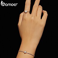 Pulseira Moissanite Bamoer S925: Elegância e Brilho! - imagem 2