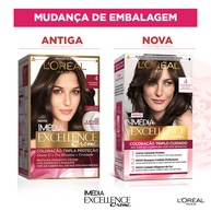 Tintura Excellence L'Oréal 4: Castanho Natural e Brilho! - imagem 2