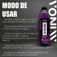 V-Floc 500ml: Lava Autos pH Neutro e Brilho! - imagem 2