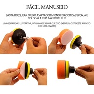Kit Boina Polimento 5" 11 Peças + Adaptador M10 para Furadeira - Brilho Profissional! - imagem 4