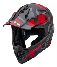 Capacete Motocross Bieffe B-CR Jump Preto e Vermelho Brilho - Segurança e Estilo para suas Aventuras Off-Road - imagem 2