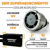 Lâmpada Ultraled S17X H3: 5500 Lúmens de Puro Brilho - imagem 2