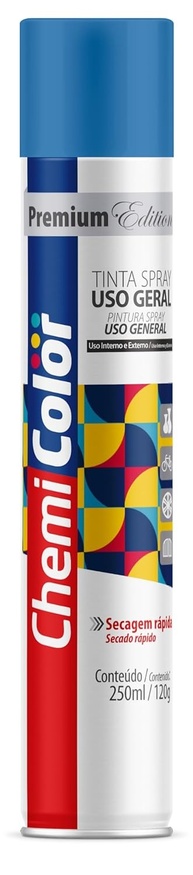 Chemicolor Tinta Metálica Prata 250ml - Brilho Sofisticado e Durabilidade Profissional - imagem 1