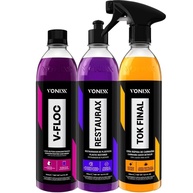 Kit Estética Automotiva Vonixx: Shampoo V-Floc, Restaurax e Tok Final para Brilho Impecável - imagem 1