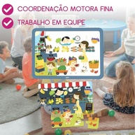 Quebra-Cabeça Feirinha dos Alimentos - Brincadeira Educativa Babebi - imagem 5