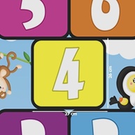 Adesivo de Chão Amarelinha Safari 2m x 0,73cm - Estimule Brincadeiras Educativas - imagem 5