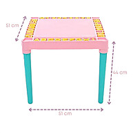 Mesa e Cadeiras Infantis Tritec Rosa: Aprender Brincando! - imagem 2