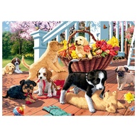 Puzzle 1000 Peças: Filhotes Brincando 🐶 - imagem 2