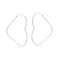 Brinco Argola Coração 50mm em Prata 925: Estilo e Qualidade - imagem 1