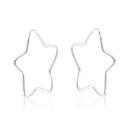 Brinco Argola Estrela: Prata 925 Autêntica - imagem 1