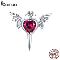 Brinco Bamoer Prata 925: Caveira, Borboleta e Amor - imagem 1