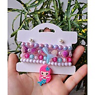Pulseiras de Sereia Infantil: Kit Mágico com Brinco! - imagem 1