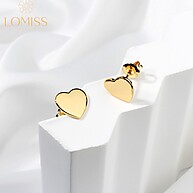 Brinco Coração Folheado Ouro 18k – Elegante e Antialérgico - imagem 1