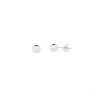 Brinco de Prata 925 Bola: Elegância Minimalista - imagem 1