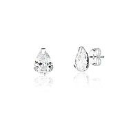 Brinco de Zircônia Gota 6mm em Prata 925 – Elegância e Durabilidade - imagem 1
