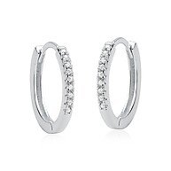 Brinco Prata 925 Click: Elegância em 14mm - imagem 1