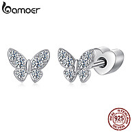 Brincos Bamoer 925 com Moissanite Borboleta – Elegância que Encanta - imagem 1