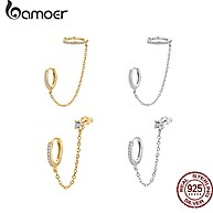 Brincos Bamoer 925: Elegância em Prata para Você! - imagem 1