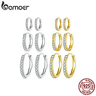 Brincos Bamoer Prata 925: Elegância Minimalista - imagem 1