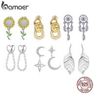 Brincos Bamoer Prata 925: Estrela e Sonhador! - imagem 1