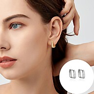 Brincos de Argola com Zircônia: Luxo e Brilho! - imagem 1