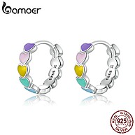 Brincos de Coração Bamoer 925: Elegância em Prata - imagem 1