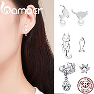Brincos de Gato Bamoer: Prata 925 e Estilo Coreano - imagem 1