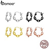 Brincos de Prata 925 Bamoer: Elegância Simples - imagem 1