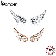 Brincos de Prata Bamoer: Asas Delicadas para Seu Look - imagem 1