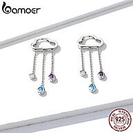 Brincos de Prata Bamoer: Nuvem e Chuva Zirconia - imagem 1