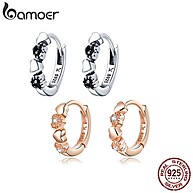 Brincos de Prata Coração Bamoer: Elegância em 925 - imagem 1