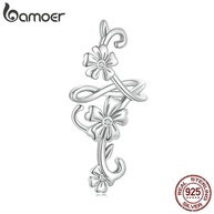Brincos Flor Bamoer 925: Elegância em Prata - imagem 1