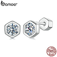 Brincos Moissanita 0.1ct Prata 925 – Elegância que Cintila - imagem 1