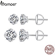 Brincos Moissanite Bamoer 925: Elegância Acessível - imagem 1